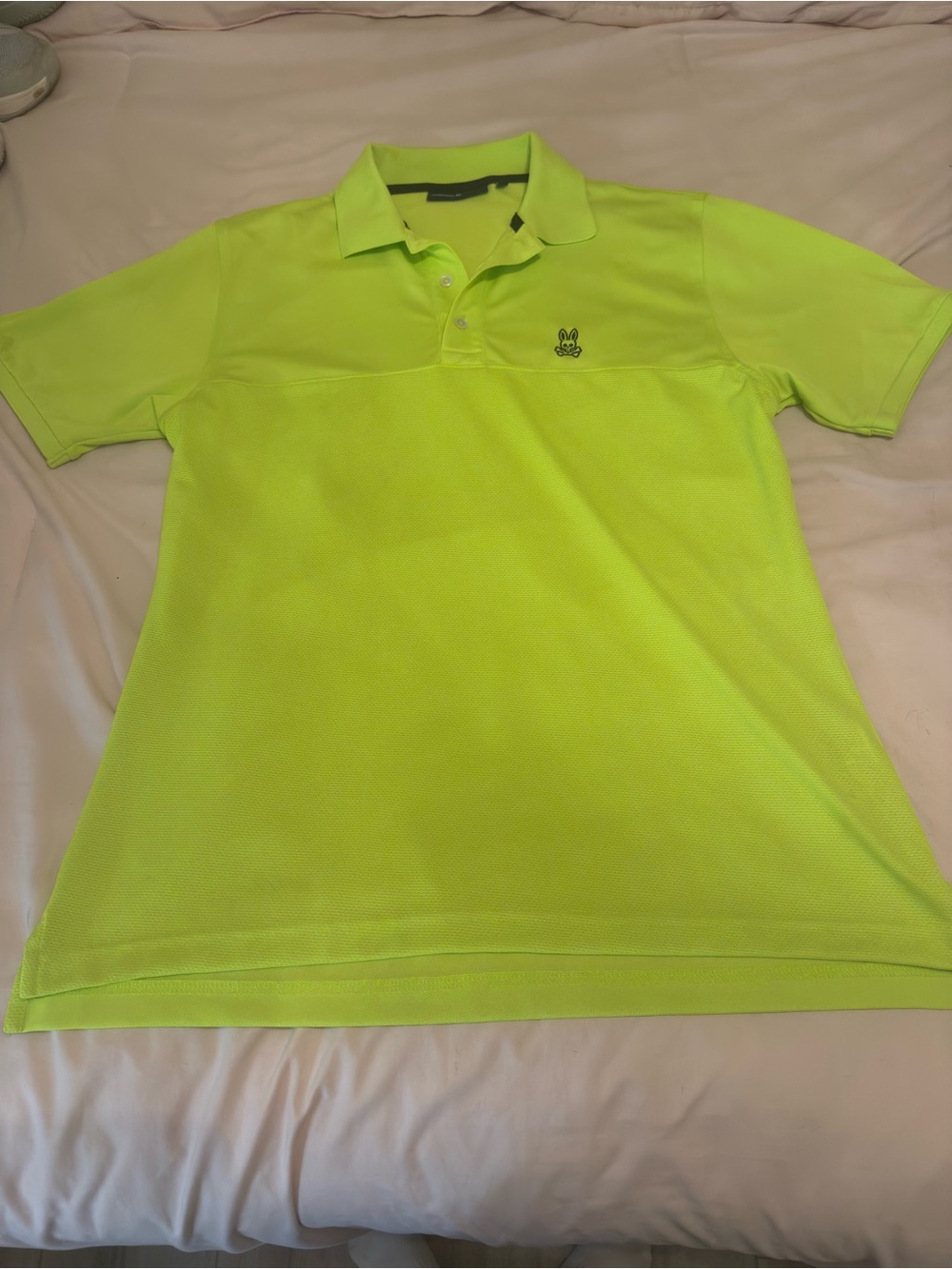 Psycho Bunny Neon Lime Green Short-Sleeve Polo
